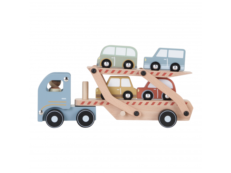 Little Dutch - Náklaďák s autíčky dřevěný