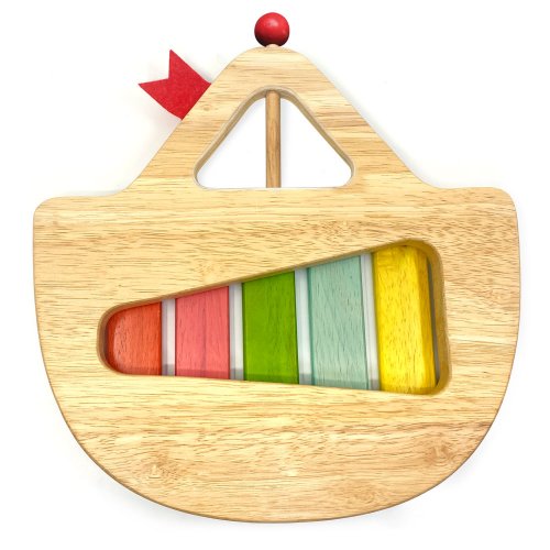 Svoora - Dřevěný xylofón Moje první loď (5 tónů)