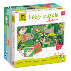 Ludattica - Oboustranné puzzle pro nejmenší Džungle - baby puzzle
