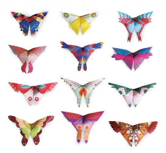 Ludattica - Easy Origami - Motýlci