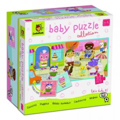 Ludattica - Oboustranné puzzle pro nejmenší Mláďátka - baby puzzle