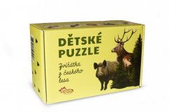 Dětské puzzle - Chytrá opička - Zvířátka z českého lesa