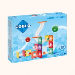 COBLO - Magnetická stavebnice - kuličková dráha - 35 dílů - Classic