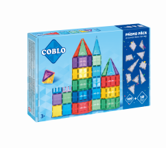 COBLO - Magnetická stavebnice 100 dílů Classic + 10 třpytivých dílů zdarma