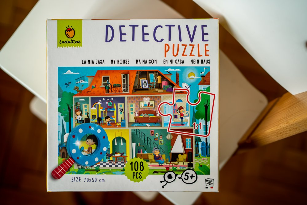 detektivní puzzle domecek ludattica
